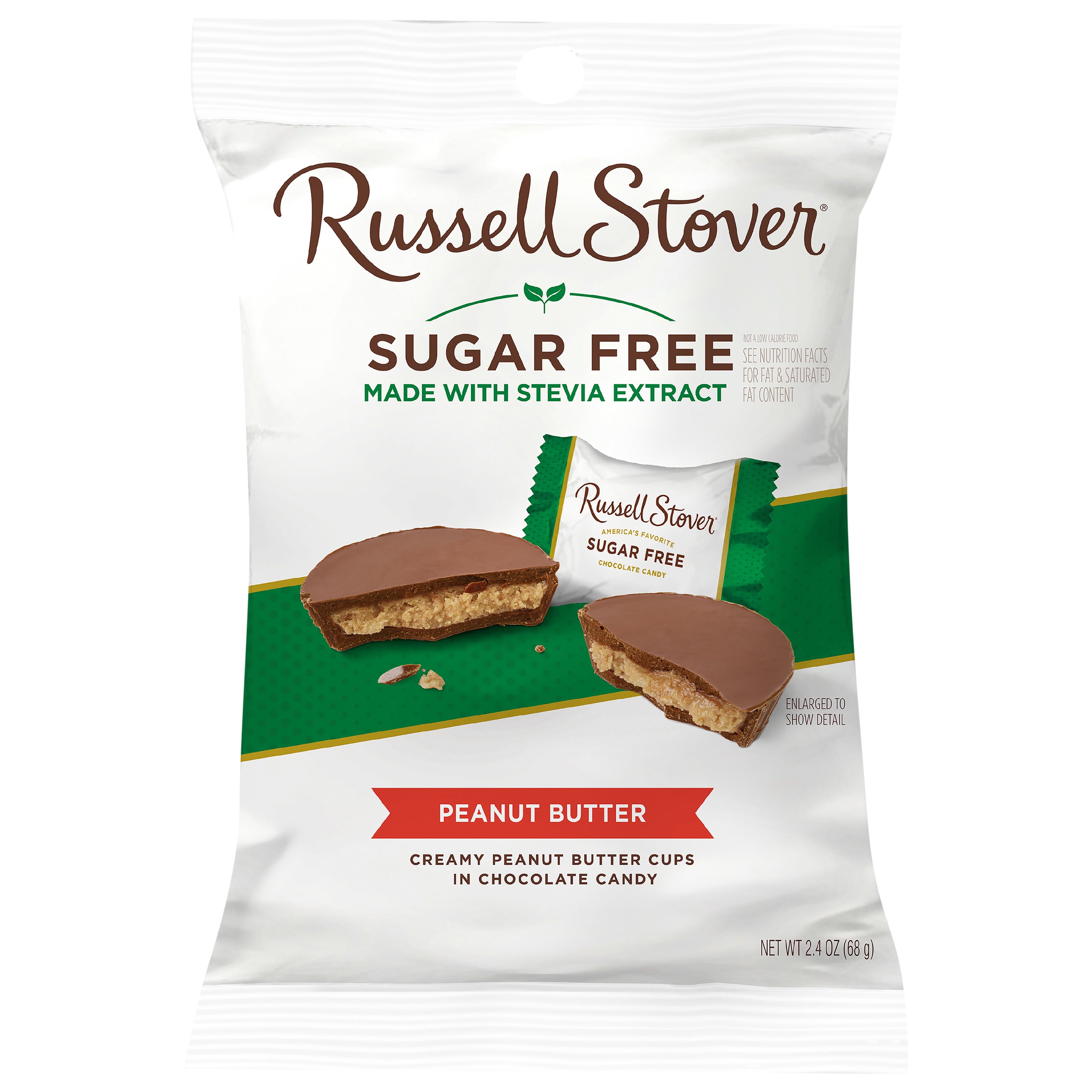 Russell Stover Sugar-Free Chocolate Covered Candy-Peanut Butter Cup