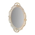thumbnail image 2 of Uuiauoio Decorative Mirror Tray, Makeup Jewelry Perfume Organizer, Vintage Oval Display and Serving Tray for Bedroom Living-Room Dresser Decor (14.9”x 9”) (Oval), 2 of 6