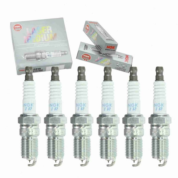 6 pc NGK 4477 Laser Iridium Spark Plugs for 31216297 31216525 3S4G-12405-AB 4505 8694749 AGFS22IPJ AGFS22YPC AGSF22YPC AGSF32WM HGR8DQI L341-18-110 L3Y4-18-110 L813-18-110 SP433 SP492 Ignition Wire