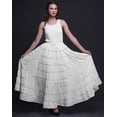 thumbnail image 2 of Phagun Women's Indian Clothing White Long Casual Skirt Maxi&nbsp;Summer Wear-20, 2 of 6