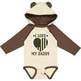 thumbnail image 3 of Inktastic Dispatcher Daddy Gold Line Emergency Boys or Girls Long Sleeve Baby Bodysuit, 3 of 5