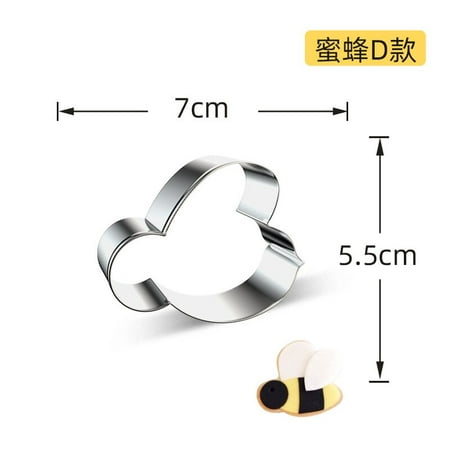 

Little Bee Series Stainless Steel Biscuit Mould Honeycomb Honey Pot Cake Mould Cookie Cutter Biscuit