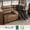 Orange, variant on MCombo 73" Wall Hugger Power Loveseat Recliner with Console for Small Spaces, RV, 360° Swivel Tray Table, Armrest Storage, Orange