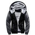 thumbnail image 1 of Men's Pullover Winter Jackets Hoodie Faux Fur Lined Sweatshirt Warm Coats, 1 of 6