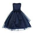 thumbnail image 2 of Ekidsbridal Asymmetric Ruffled Organza Sequin Flower Girl Dress Birthday Evening Formal Gown 012S 8, 2 of 3