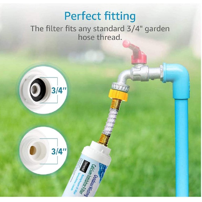 Inline Garden Hose Hard Water Filter Fasci Garden