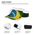 thumbnail image 3 of Brazilian Flag Sports Sun Visor Hats Adjustable Sun Visor Caps For Women And Men, 3 of 7