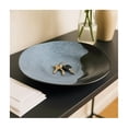thumbnail image 3 of Contemporary Asymmetrical Decorative Bowl -  Coffee Table Decor and Centerpiece Table Decorations with Pebble Pattern - Stylish Home Decor Accents for Kitchen Counter, Keys, or Candy Bowl - 5", Black, 3 of 12