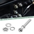thumbnail image 4 of Uxcell 4-Pack Tornillo de Cabeza Hexagonal con Tuercas, Arandelas Planas y de Bloqueo M12x75mm, 4 of 6