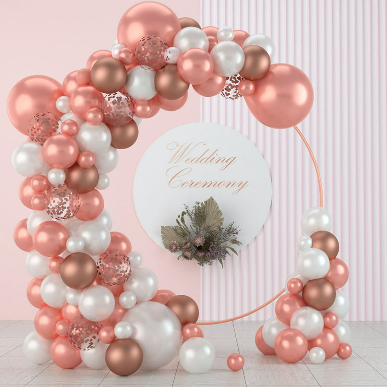 Baloons Arch Kit+Pearl Balloons Garland Birthday Wedding Baby