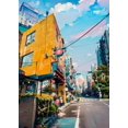 thumbnail image 3 of Pósteres e impresiones en lienzo de arquitectura de Sakura con paisajes callejeros japoneses, pinturas de arte mural para decoración del hogar y sala de estar moderna, 3 of 5