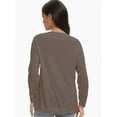 thumbnail image 2 of Women's Long Sleeve Knitted Crew Neck T-shirt, 2 of 6