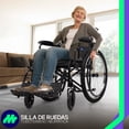 thumbnail image 2 of MEDICAL STORE Silla De Ruedas Ligera Adulto Mayor Todo Terreno Traslado Plegable Compacta Con Freno De Mano Rehabilitación Con Descansa Pies Abatible, 2 of 9