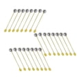 thumbnail image 2 of Paquete de 24 alfileres redondos Cateissary broches de acero inoxidable para ropa suministros para hacer bisutería DIY tapón de Type3 NO3, 2 of 6