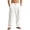 White, variant on LEKWK Pleated Pants for Men Casual Elastic Waist Straight Leg Trousers Lightweight Breathable Loose Fit Slacks for Smart Office Work Golf Beach Vacation Everyday Wear Gray L