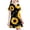 G, variant on Girls Nightgowns - Cute Sunflower Print Pajamas Nightie, A-Line Flutter Sleeve Sleepwear, Soft Casual Nightdress for Toddler to Kids 3-12 Years