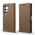 thumbnail image 5 of Allytech Flip Wallet Case for Samsung Galaxy S25 Ultra, with Credit Card Slots, Magnetic Clasp, Slim Thin RFID Blocking Premium PU Leather Shockproof Kickstand Cover Case for Women Men - Brown, 5 of 7