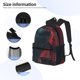 thumbnail image 3 of Disketp Red Moon Shark Sailboat Mochila Ligera Clásica con Múltiples Bolsillos, Mochila Casual para Hombre y Mujer, Ideal para Escuela, Trabajo y Viajes, 3 of 6