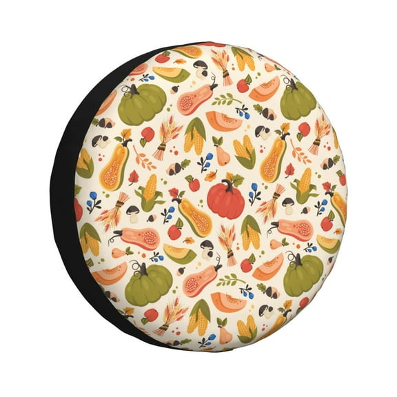 Kdxio Fall Pumpkin for Tire Cover Wheel Protectors Tyre Covers Weatherproof Wheel Covers Universal Fit for Trailer Rv SUV Truck Camper Travel Trailers 15 inch