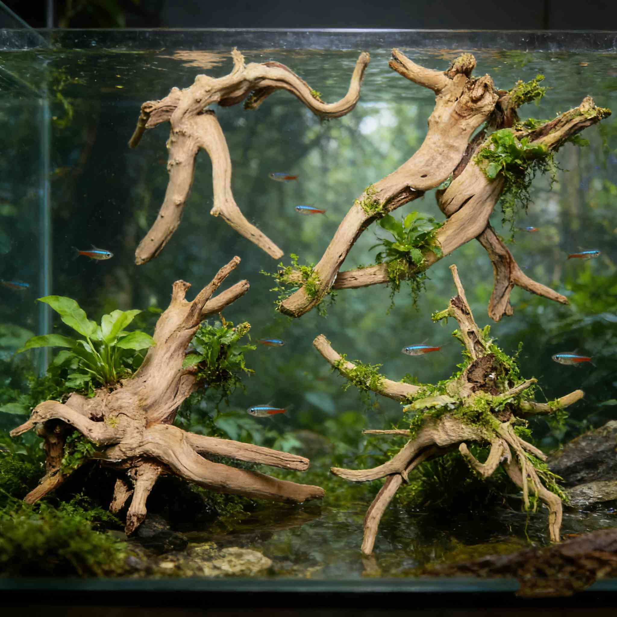 10Pcs Natural Spiderwood Driftwood for Aquarium Decor, 3.9-5.9inch Aquarium Driftwood Freshwater Reptile Driftwood Aquarium Spiderwood