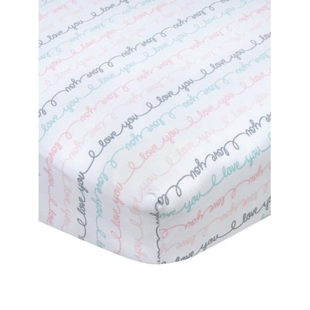 UPC: 0013618220678 | Gerber Baby Girl 100% Cotton Fitted Crib Sheet for Standard Crib and Toddler Mattresses