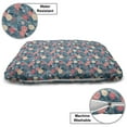 thumbnail image 3 of Vintage Rose Pet Bed, Continuous Floral Bouquet Repeating Pattern, Chew Resistant Pad for Dogs and Cats Cushion with Removable Cover, 24" x 39", Turquoise Pink, by Ambesonne, 3 of 4