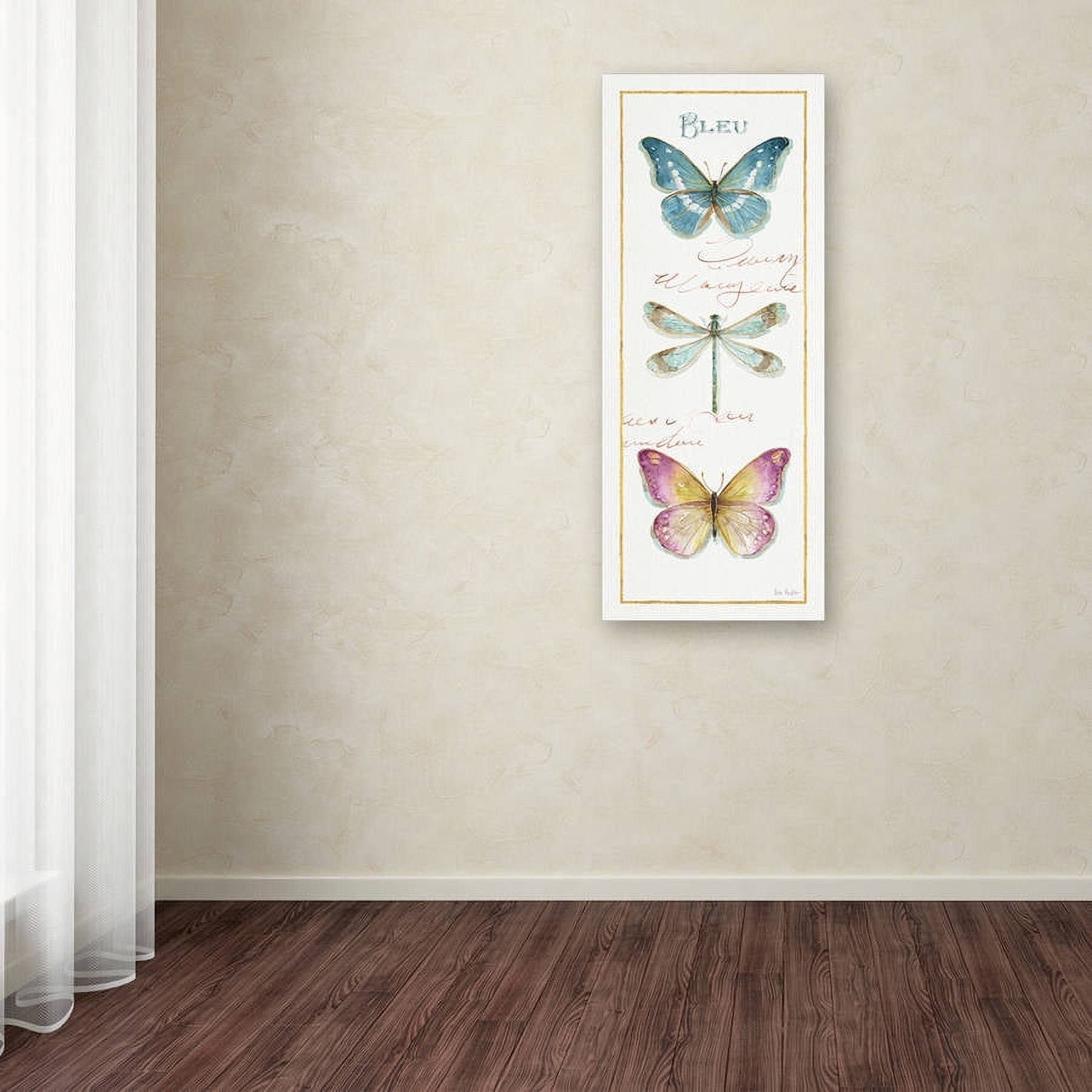 Trademark Fine Art "Rainbow Seeds Butterflies I" Canvas Art by Lisa Audit