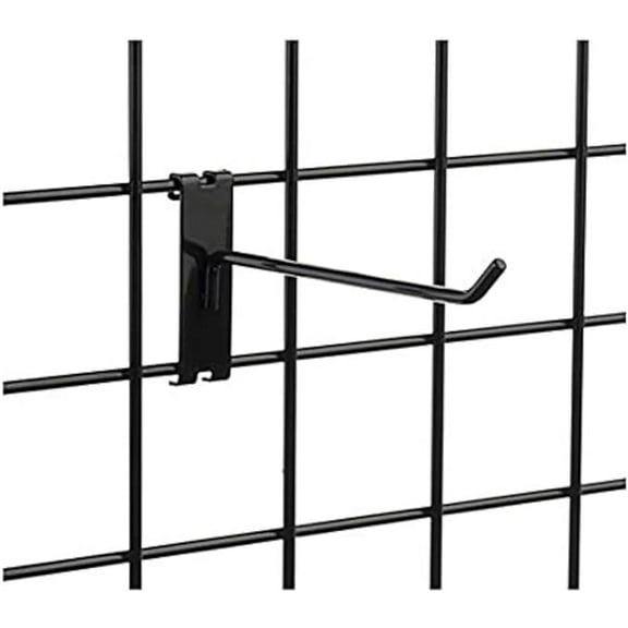 Only Hangers Gridwall Hooks 6" Length Gridwall Peg Hooks (Pack of 25) (6 Inch)