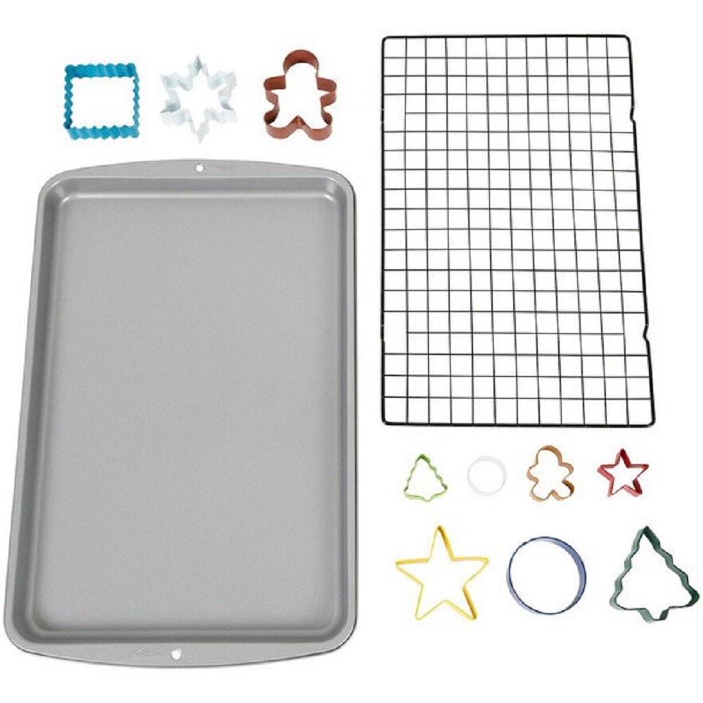Wilton Happy Holidays Cookie Baking Set, 12-Piece