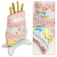 thumbnail image 2 of KAKOWELY Globo de pie con forma de pastel de feliz cumpleaños, globo para fiesta de cumpleaños con base, diseño de fiesta de cumpleaños, decoración de ambiente con globos, 2 of 5