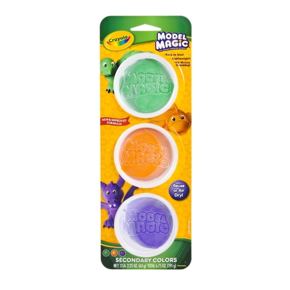 Crayola Model Magic Tub, 3-Colors, Secondary Colors