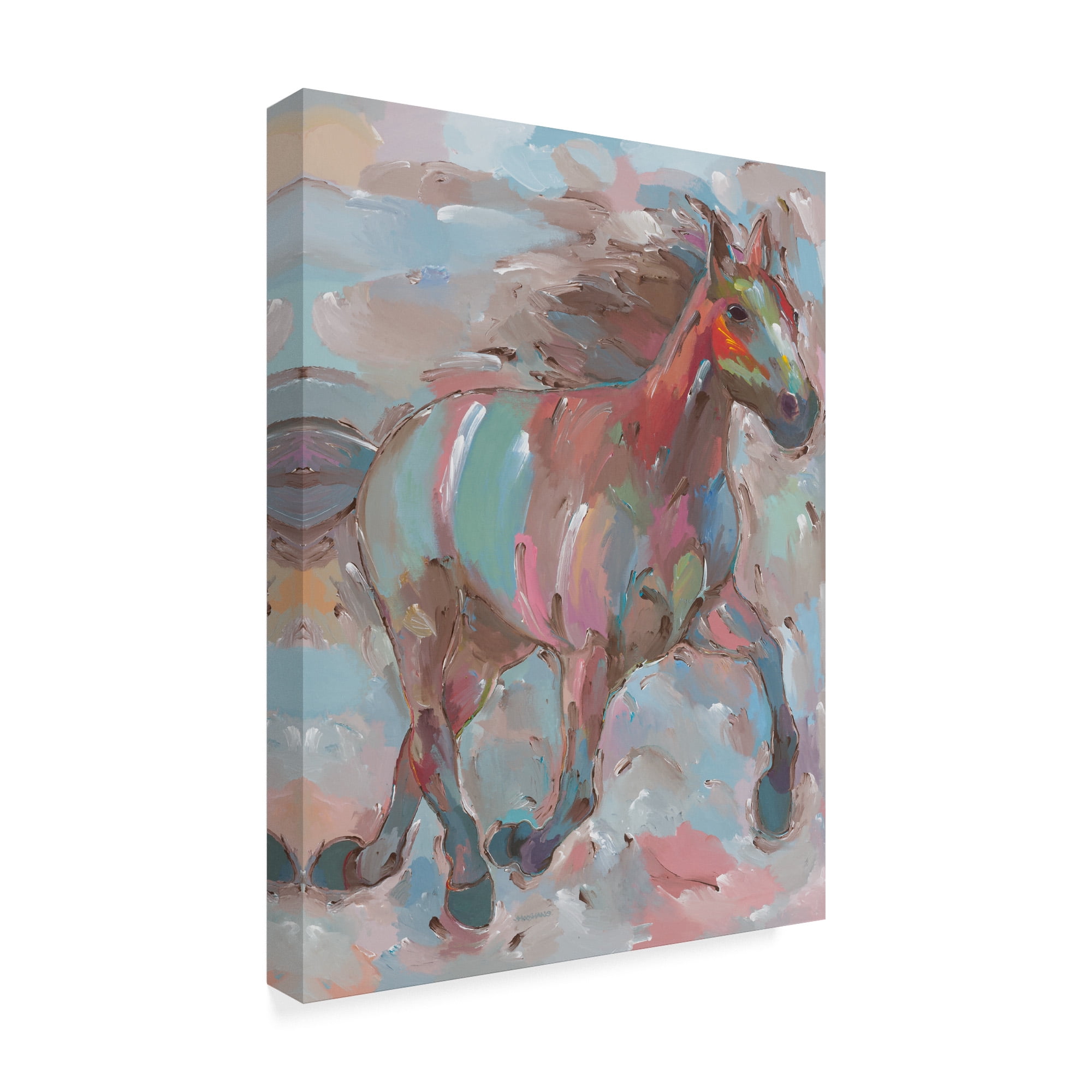 Trademark Fine Art 'Happy Hooves' Canvas Art by Hooshang Khorasani