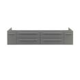 thumbnail image 2 of Fresca Lucera 72" Gray Wall Hung Double Undermount Sink Modern Bathroom Cabinet, 2 of 4