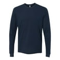 thumbnail image 1 of Unisex Sueded Long Sleeve T-Shirt, 2XL, Midnight Navy, 1 of 3