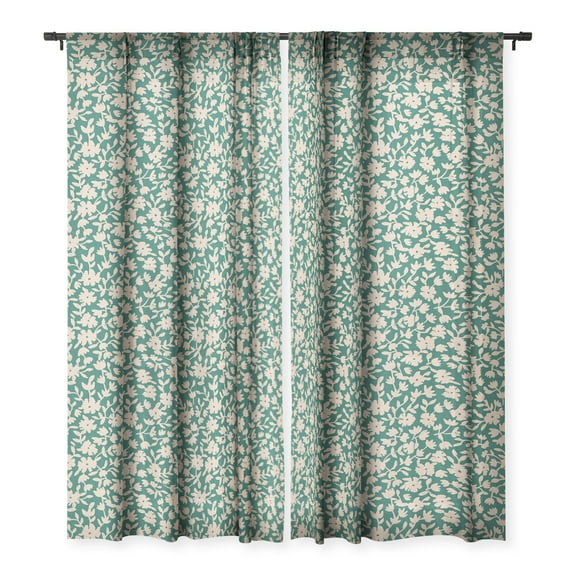 Society6 Holli Zollinger Cerie Bouquet Garden 50" x 64" Single Panel Sheer Window Curtain