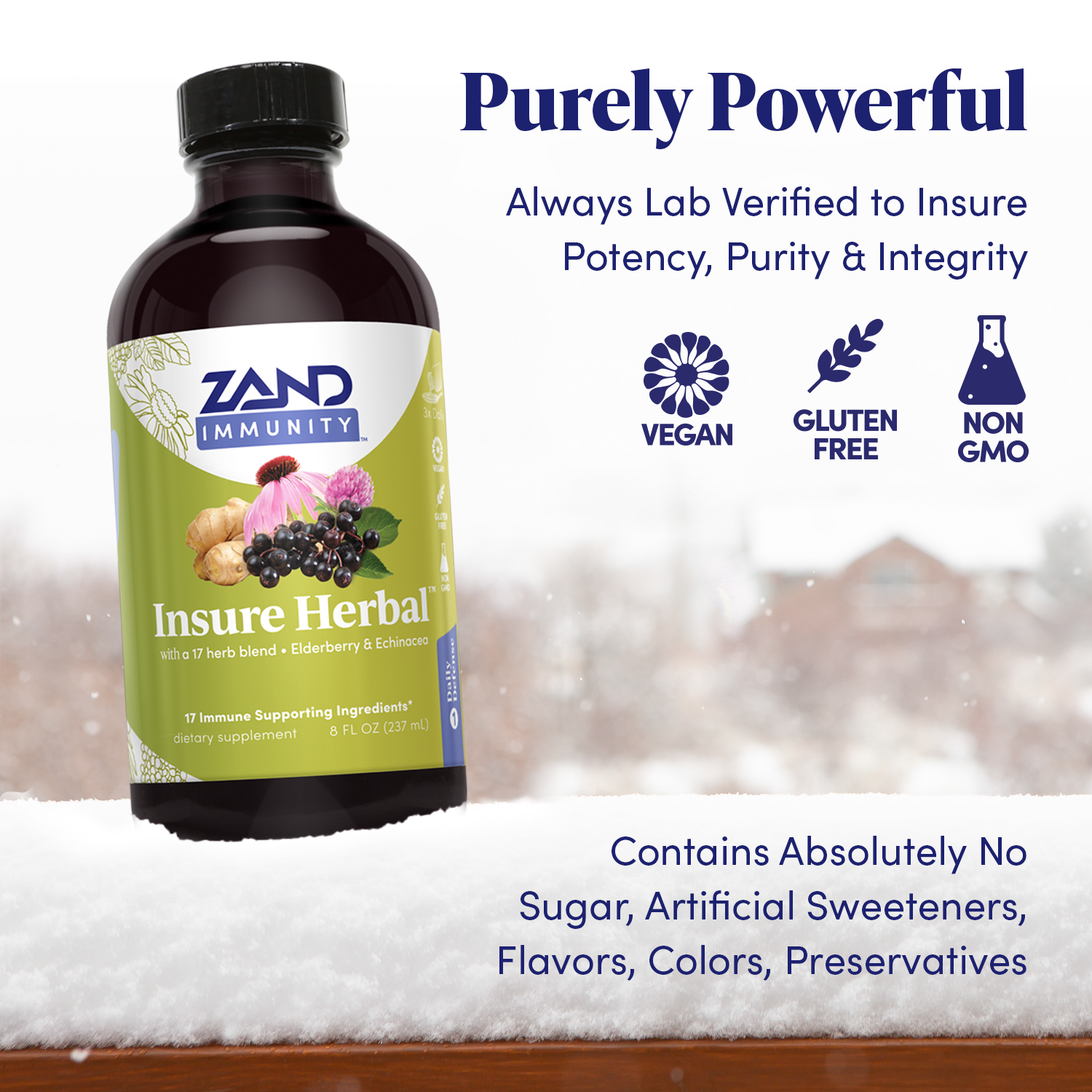 Zand Insure Immune Support  Herbal Liquid Echinacea Supplement 