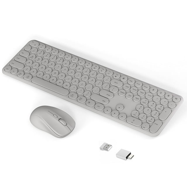 Teclado y ratón inalámbrico Combo Cloud-W 2.4Ghz Aesthetic Grey