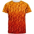 thumbnail image 1 of Halloween Red Fire Dragon Rider Armor All Over Mens T Shirt, 1 of 2