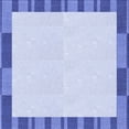 thumbnail image 1 of Ahgly Company Indoor Square Patterned Heavenly Blue Area Rugs, 6' Square, 1 of 6