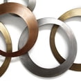 thumbnail image 3 of Home Roots 321206 Multi Metallic Rings Wall Decor, 3 of 5