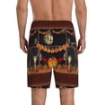 thumbnail image 5 of Salouo Halloween Decoration Pattern Men's Sleep Pajama Shorts,Pajama Bottoms Elastic Waistband Sleep Pajama Short PJ Shorts for Men -4X-Large, 5 of 6