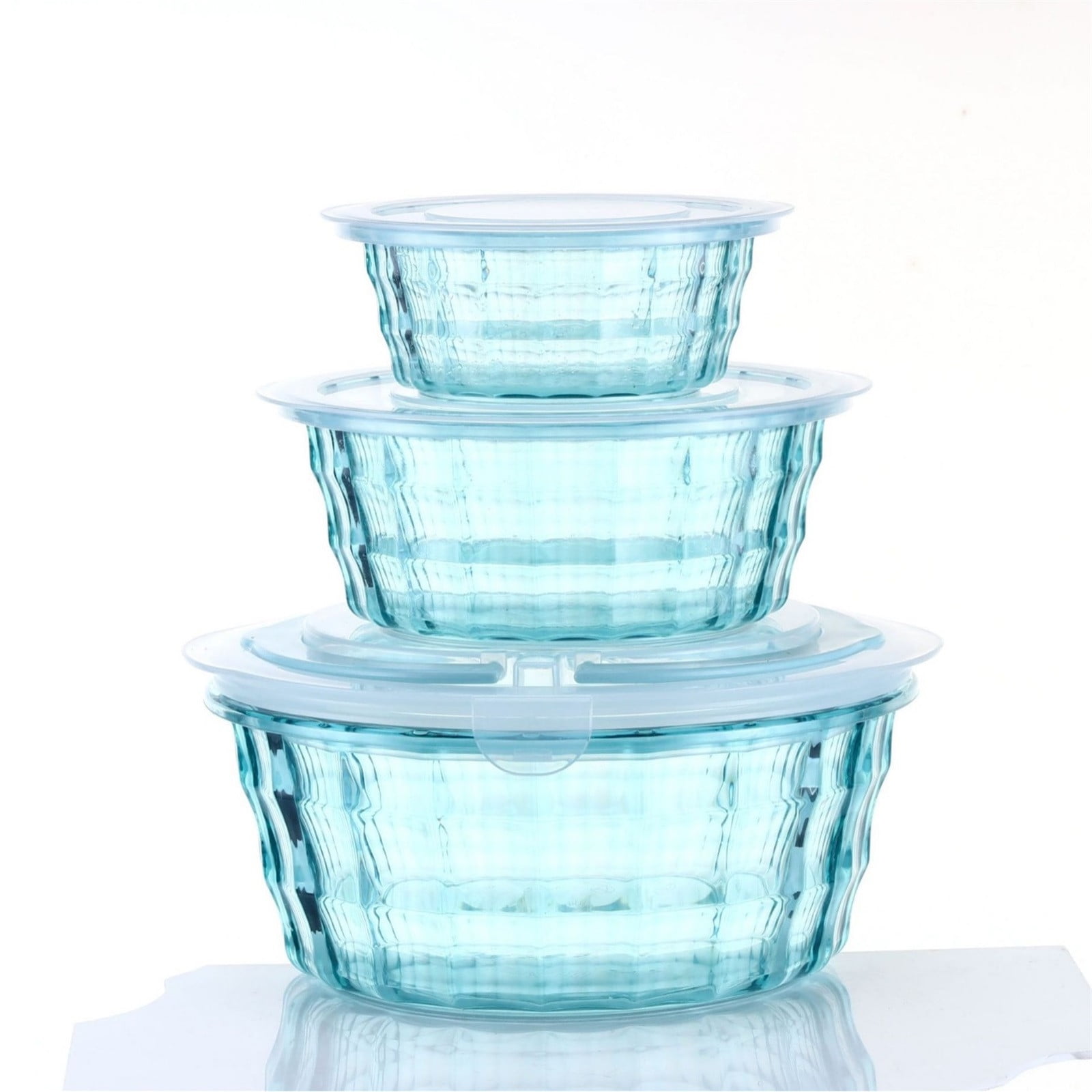 Kugisaki 3 Pcs Food Storage Containers with Lids Airtight Lunch Bento Boxes Storage Containers Reusable Freezer Bin