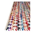 thumbnail image 6 of Unique Loom Braided Chindi Collection Area Rug - Trellis (4' 1" x 6' 1" Rectangle Multi/Beige), 6 of 7