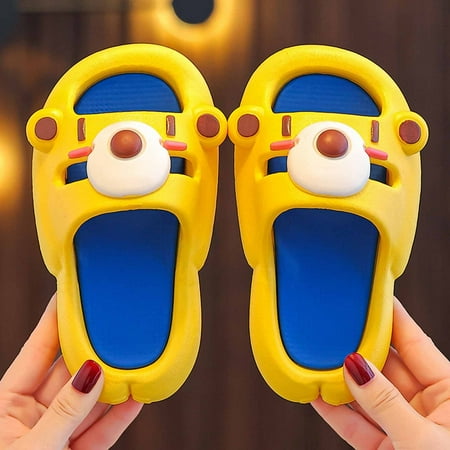 

Levmjia Toddler Shoes Sandals Baby Kids Girls Boys Clearance Summer Children s Shoes Three-dimensional Bear Indoor Non-slip Soft-soled Slippers