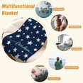 thumbnail image 5 of American Flag Throw Blanket Patriotic 4th of July Memorial Day Fourth of July Throw Blanket for Couch Sofa Bed Soft Fleece Blankets Stars and Stripes Red White Blue Veteran Blanket 50x60, 5 of 5