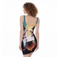 thumbnail image 2 of Halloween Witch And Cauldron Print Sleeveless Bodycon Dress, Halloween Decorative Fashion Summer Maxi Dress For Women, 2 of 4