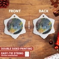 thumbnail image 3 of 3drose, Indonesia, Papua, Raja Ampat. Cleaner Fish Infrount of Sweetlip Fish., 3 inch Snowflake Porcelain Ornament, 3 of 7