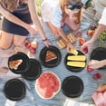 thumbnail image 4 of 50 Count Black 7 Inch Round Paper Plates  Heavy Duty Disposable Dinnerware For Parties Weddings Bbqs Birthdays Picnics, 4 of 6