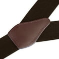 thumbnail image 3 of Buyless Fashion 2 Pack Suspenders for Men - 48" Elastic Adjustable Straps 1 1/4" - Y Shape - 5123-2-Brown, 3 of 7