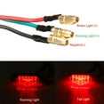 thumbnail image 6 of chengsi 1pc Motorcycle LED Tail Lights Mini Licenses Plate Lamp Red DC 12V Motorbikes Headlight Taillight Rear Stopping Light, 6 of 7